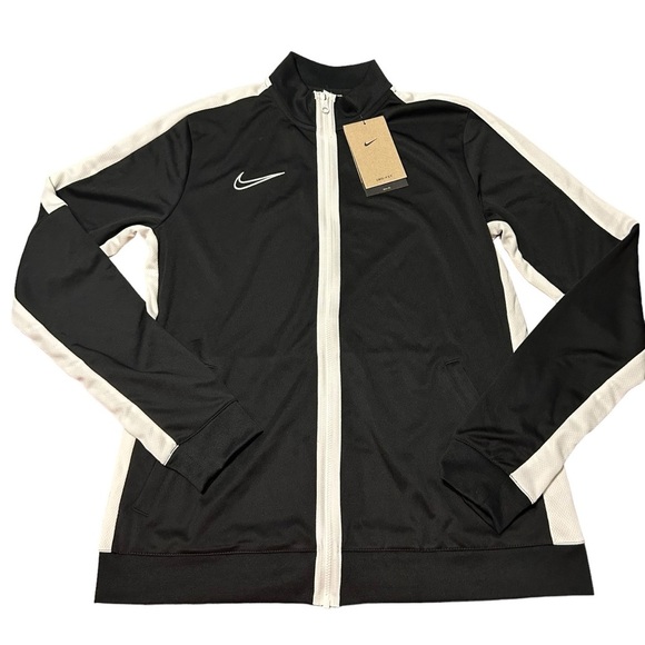 NIKE DRI-FIT ACADEMY WOMEN'S KNIT SOCCER TRACK JACKET BLACK/WHITE SIZE MED NWT - Picture 3 of 8